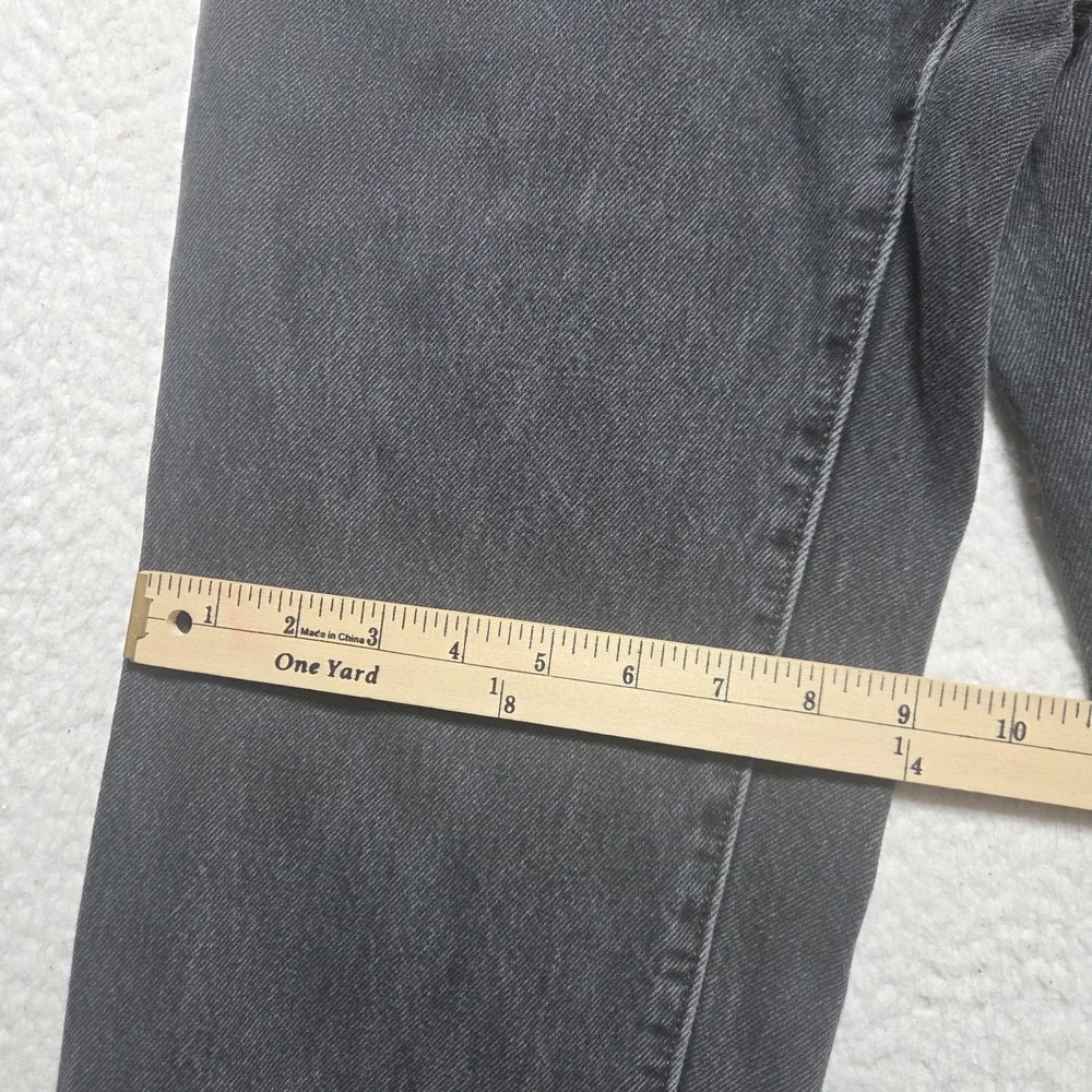 Levi's 94 Baggy Jeans Black Women's Size 25 High Waisted Denim Relaxed Faded - Picture 3 of 9